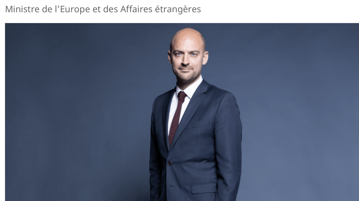 Jean-Noel BARROT, ministre de l'Europe et des Affaires étrangères